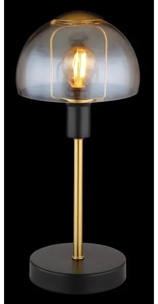 Globo 21914A - Stolná lampa KOKKINI 1xE14/25W/230V čierna/zlatá