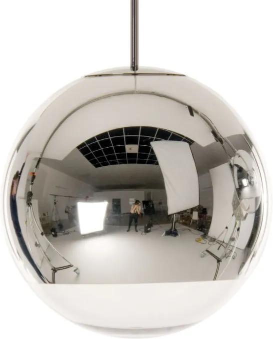Tom Dixon Závesná lampa Mirror Ball 40 cm, chrome