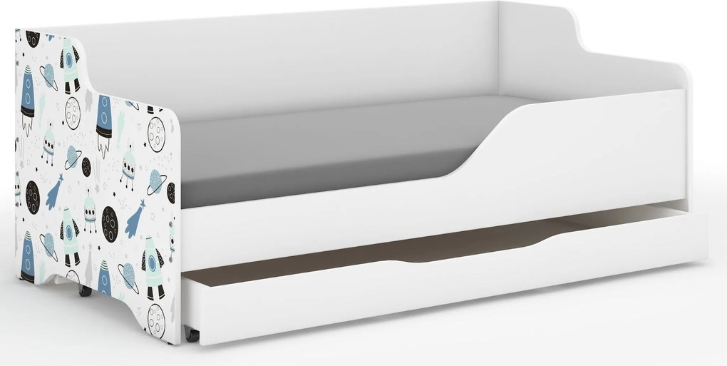 Wooden Toys Detská posteľ LILU 160x80 KOSMOS – bočnice