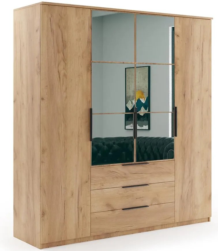 Skriňa Florencja craft zlatý 200x215