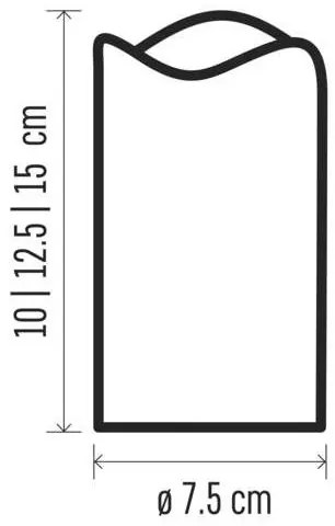 SADA 3x LED Vianočná dekorácia 3xLED/3x3AAA + diaľkový ovládadač