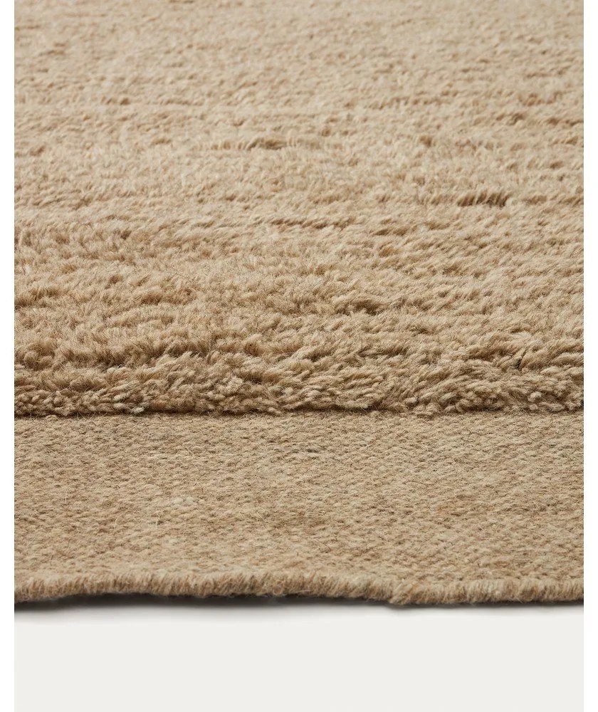 Béžový vlnený koberec 160x230 cm Marely – Kave Home