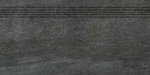 Schodovka Rako Quarzit čierna 40x80 cm mat DCP84739.1