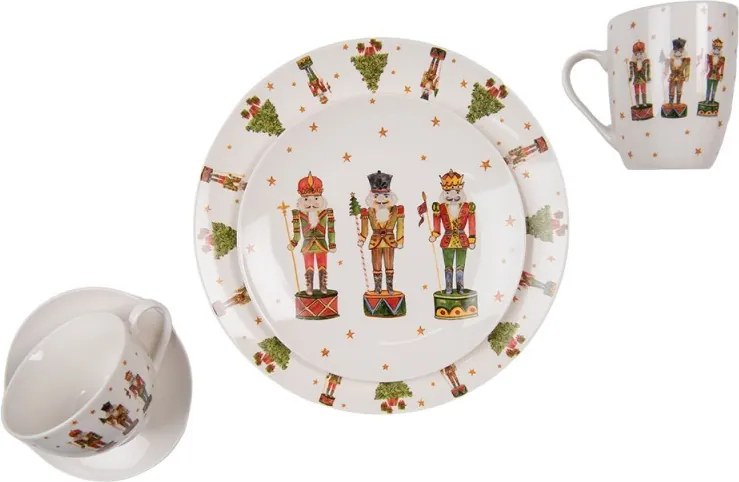 Porcelánový vianočný hrnček s Luskáčikmi Happy Little Christmas - 12*8*10 cm / 300 ml