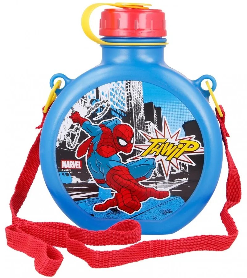 Detská plastová čutora na pitie Spiderman - MARVEL - 670 ml