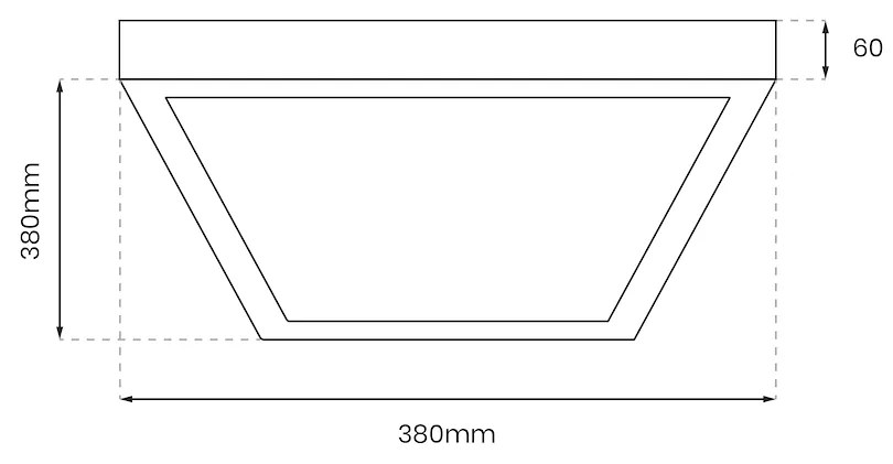 Stropné LED svietidlo Casilla, 1x LED 24w, 4000k, s