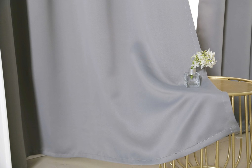 Záves OXFORD LIGHT 140x250 cm, svetlosivý Zavesenie: Riasiaca páska