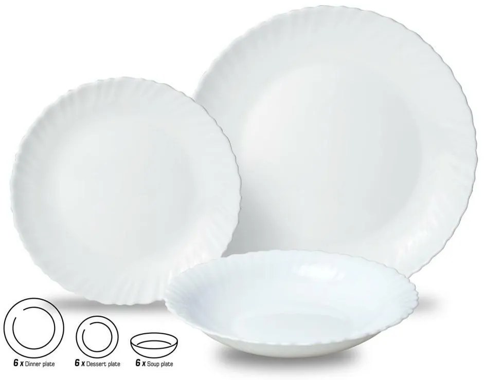 Kinghoff Porcelánová sada tanierov, Opal