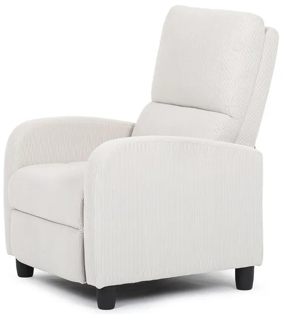 Autronic BONTEC Relaxačné kreslo, béžová, menčestrová látka, TV-4011 BGE2 Farba: Šedá