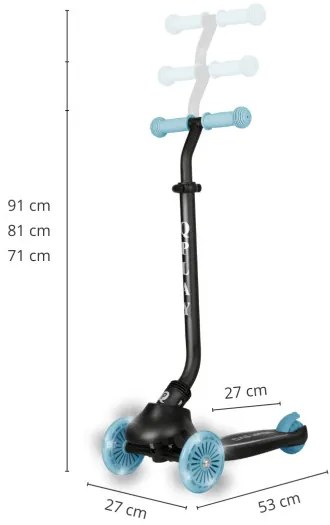 Kolobežka 3v1 Sema Evo modrá