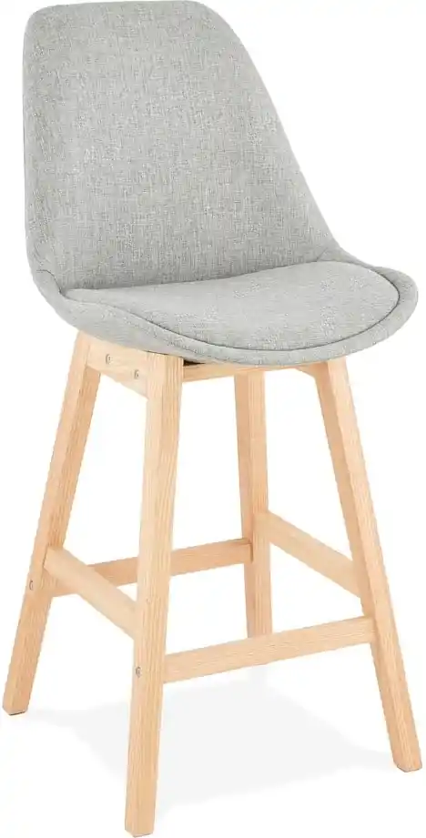 Sivá barová stolička Kokoon QOOP Mini, výška sedu 65 cm | BIANO
