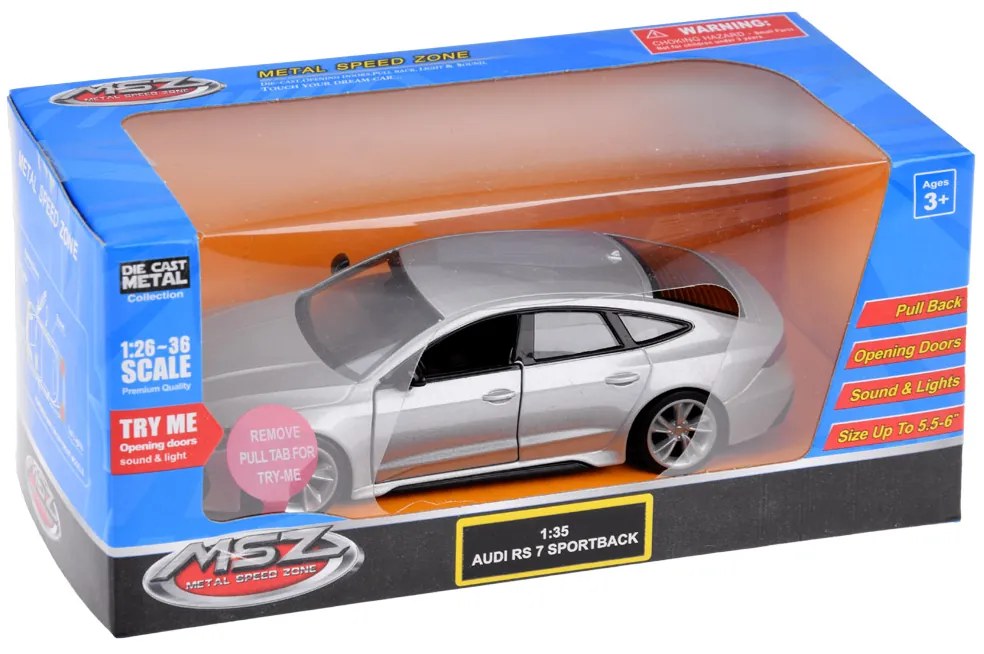 Jokomisiada Kovový model auta Audi RS 7 Sportback v mierke 1:35 - ZA4615