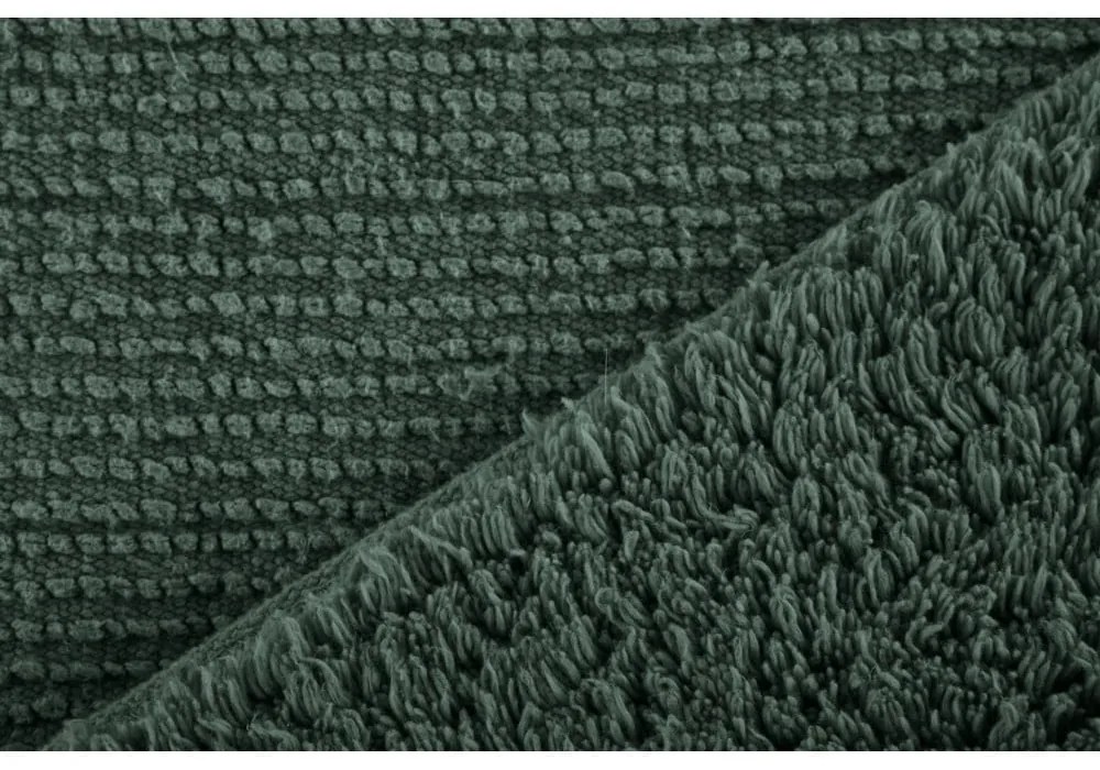 Tmavozelená kúpeľňová predložka 100x60 cm Riva - Tiseco Home Studio