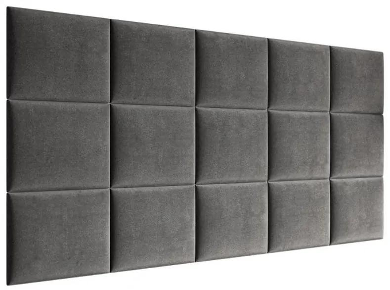 Čalúnený nástenný panel 40x30 PAG - šedý