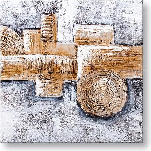 Maľovaný obraz na stenu ABSTRAKT 50x50 cm