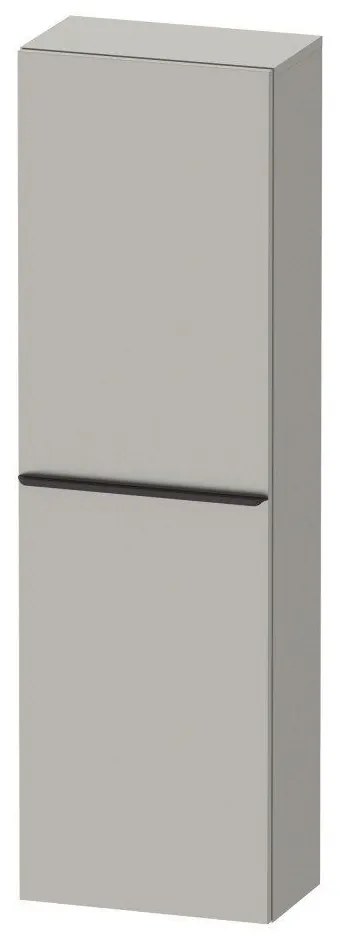 DURAVIT D-Neo závesná polovysoká skrinka, 1 dvierka, pánty vpravo, 400 x 240 x 1320 mm, betón šedá matná, DE1318R0707