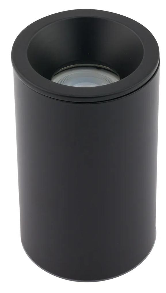 NOWODVORSKI Stropné vonkajšie osvetlenie ALPHA, 1xGU10, 15W, 8,5 cm, okrúhle, čierne, IP54
