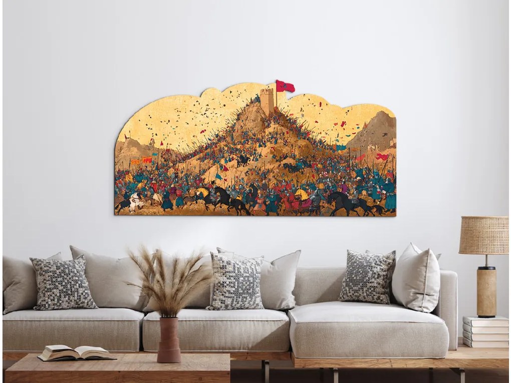 drevko | Obraz Pod hradbami dejín 385 x 80 cm