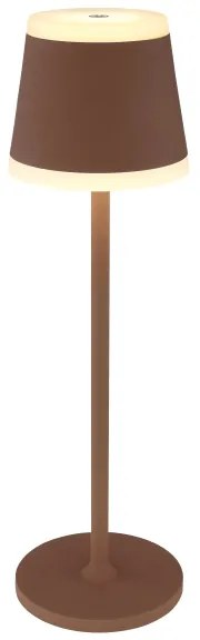 Globo 58433R - LED Stmievateľná stolná lampa RIDLEY LED/4,6W/3,7V 3000K hnedá