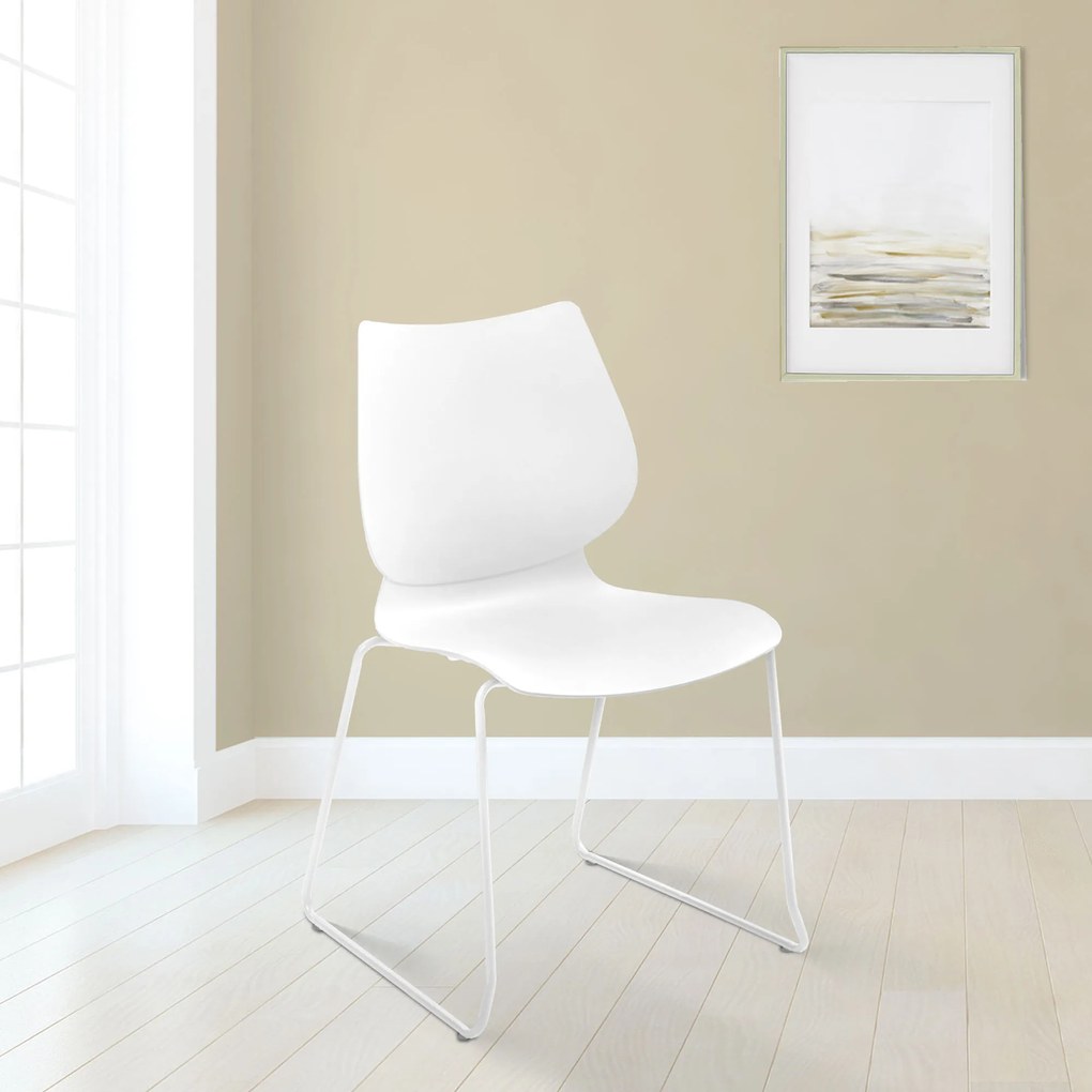 Sada 2 ks stoličiek Houma - biela