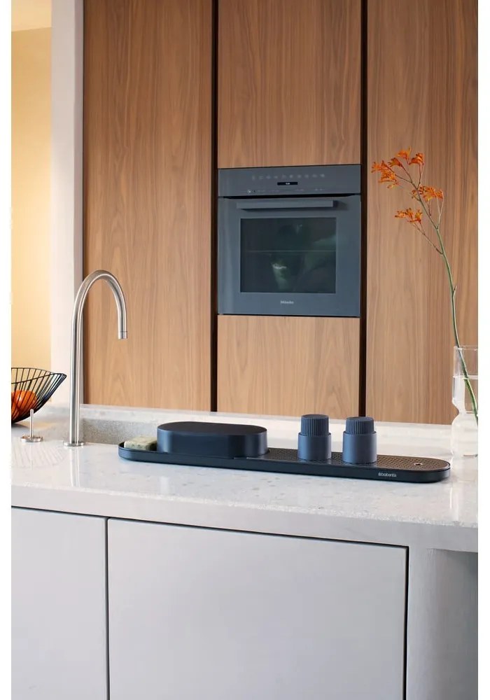 Sivý plastový stojan na umývacie prostriedky SinkStyle – Brabantia