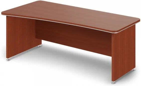 Ergonomický stôl TopOffice 200 x 100 cm, ľavý višňa