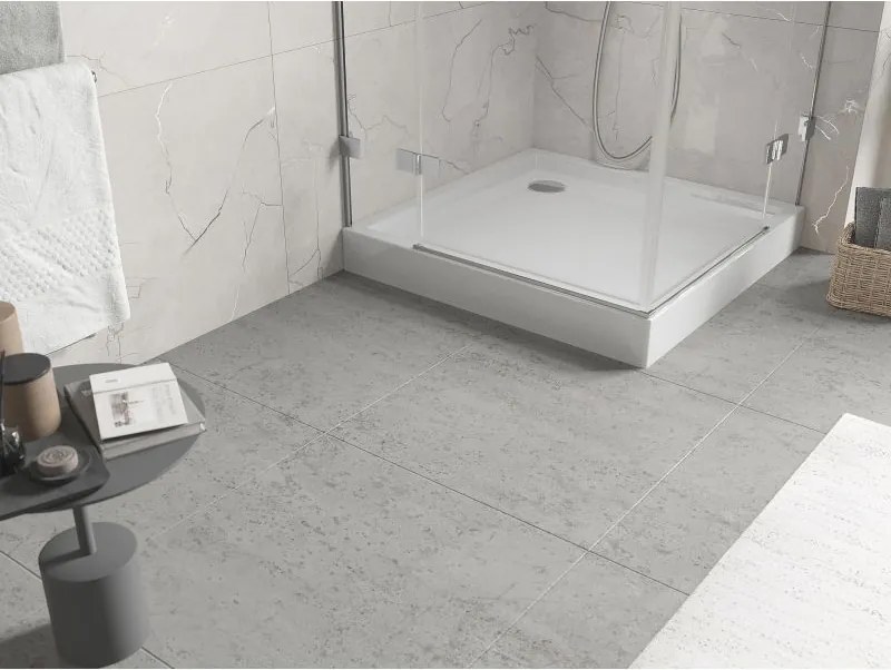 Mexen Flow+ sprchová vanička štvorcová 80 x 80 cm, biela lesklá, 46S108080H