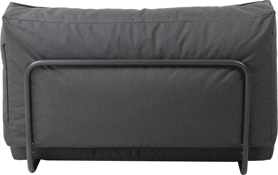 Tmavosivé záhradné ležadlo Blomus Coal, 120 x 190 cm