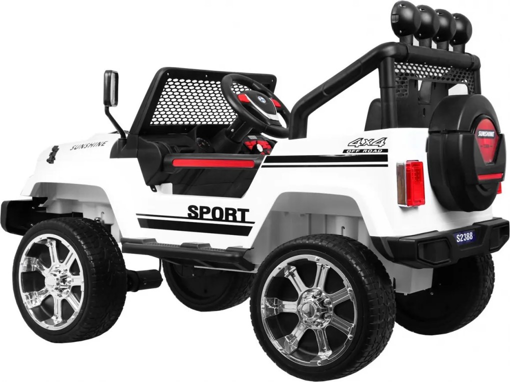 Ramiz Terénne autíčko Raptor Drifter biele 4x4 off-road pre deti