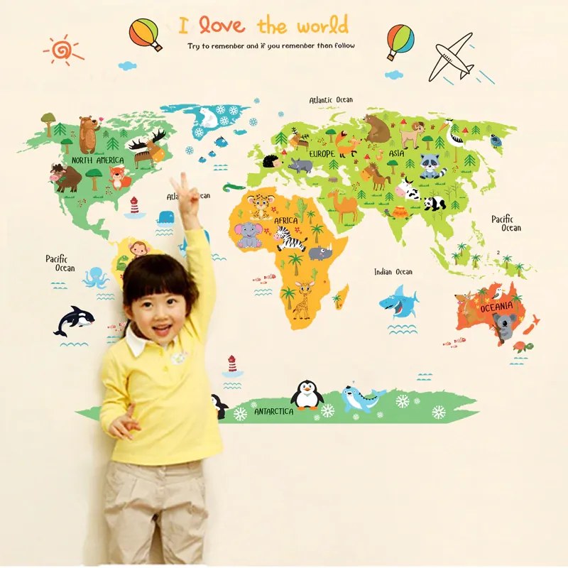 DAALO Detská mapa sveta K201