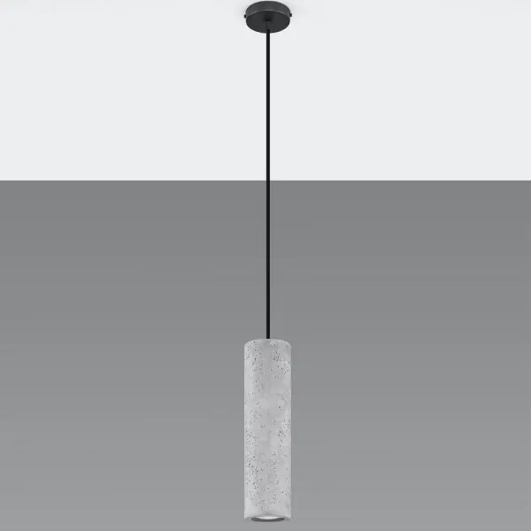 Sollux SL.0653 - Luster na lanku LUVO 1xGU10/40W/230V betón/čierna