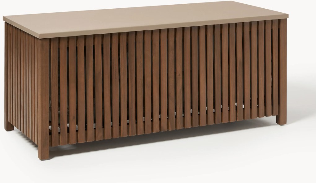 Úložný box do záhrady z akácie's vložkou Arkin, Š 129 cm