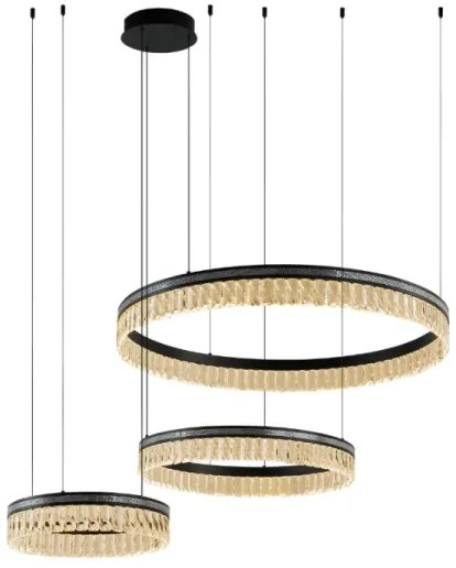 LED stmievateľný krištáľový luster na lanku THALIA LED/120W/230V 3000-6000K + diaľkové ovládanie