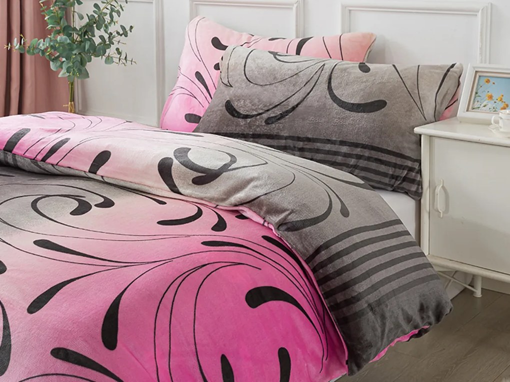 XPOSE® Predĺžené mikroplyšové obliečky NAOMI Exclusive - lila