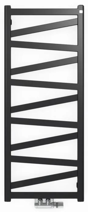 Terma Vipera 1230x600 vodný/elektrický radiátor RAL 9005 pololesk ZS