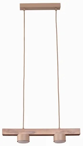 Duolla - Luster na lankách IRONLINE 2xGX53/3W/230V borovica/dub/béžová