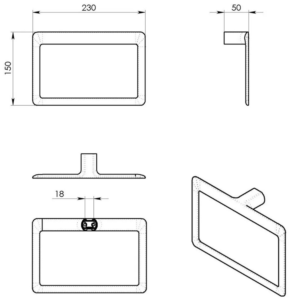 GEDY PI7002 Pirenei držiak uterákov, biela mat