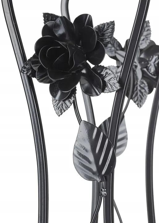 Květinový stojan ROSA černý