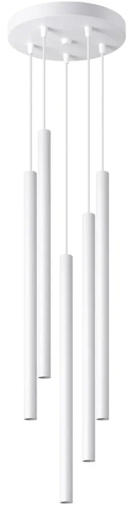 Sollux SL.1175 - Luster na lanku PASTELO 5xG9/8W/230V biela