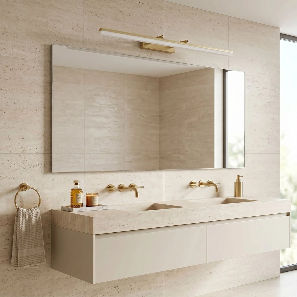 Toolight Toolight, LED nástenné svietidlo, 80cm, 13W, 4000K, 1000lm, APP1877-1W, zlatá matná, OSW-66032