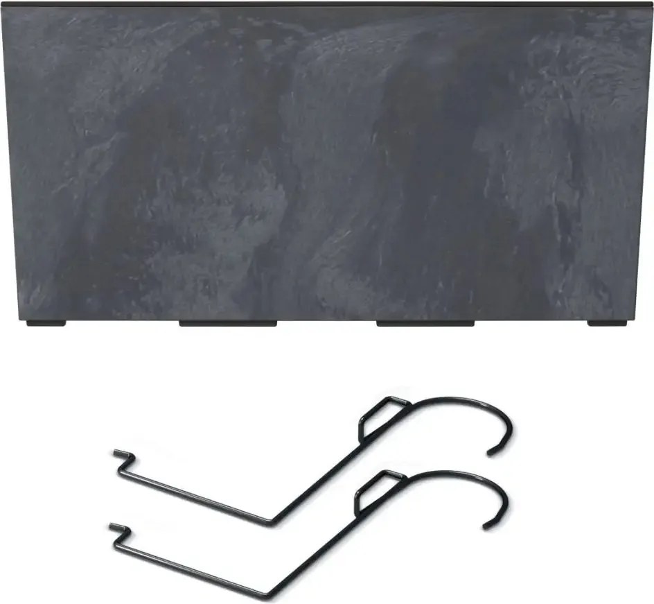 Plastový balkónový kvetináč DUC400EW 39,5 cm - antracit