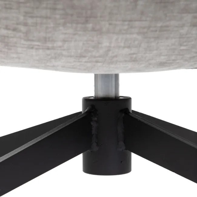 Kreslo LUNAIRE zamatové, sivé 872162