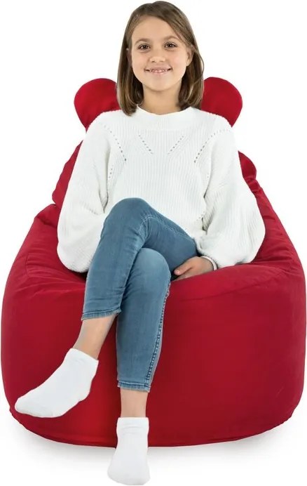 Detské kreslo Sako TEDDY – mäkké plyšové kreslo pre najmenších Farba: Béžový