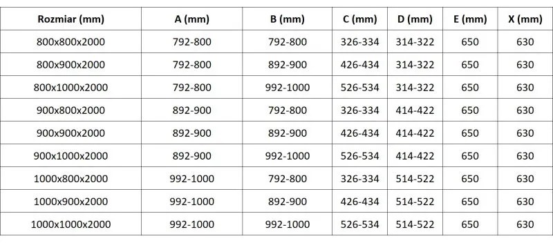 Mexen Lunar, L pravý výklopný päťuholníkový sprchový kút 90 x 100 cm, 8mm číre sklo, chrómový profil, 831L-090P-100L-01-00-P