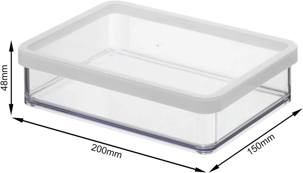 Dóza na potraviny Rotho Loft - LASAGNE, bílá