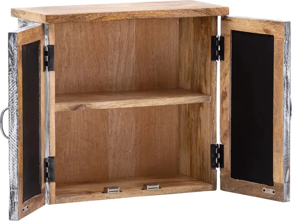 furniture-nabytek.cz - Masívna kúpeľňová sada Santa Cruz, šedá, Holz - Mango, povrchová úprava, 3-dielna