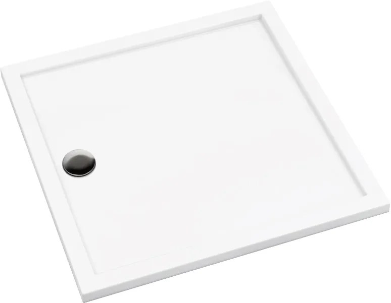 Deante Prizma, akrylátová štvorcová sprchová vanička 90x90x4,5cm, biela lesklá, DEA-KTJ_081B