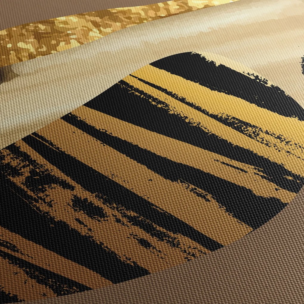 Obraz - Abstrakcia golden brown N⁰2 (90x60 cm)