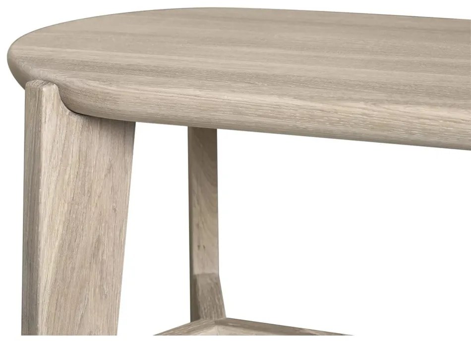 Barová stolička z dubového dreva v prírodnej farbe (výška sedadla 75 cm) Eli – Blomus