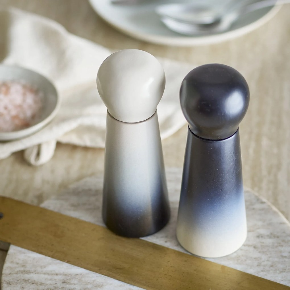 Bloomingville Mlynček na soľ a korenie Hyman Blue – sada 2 ks